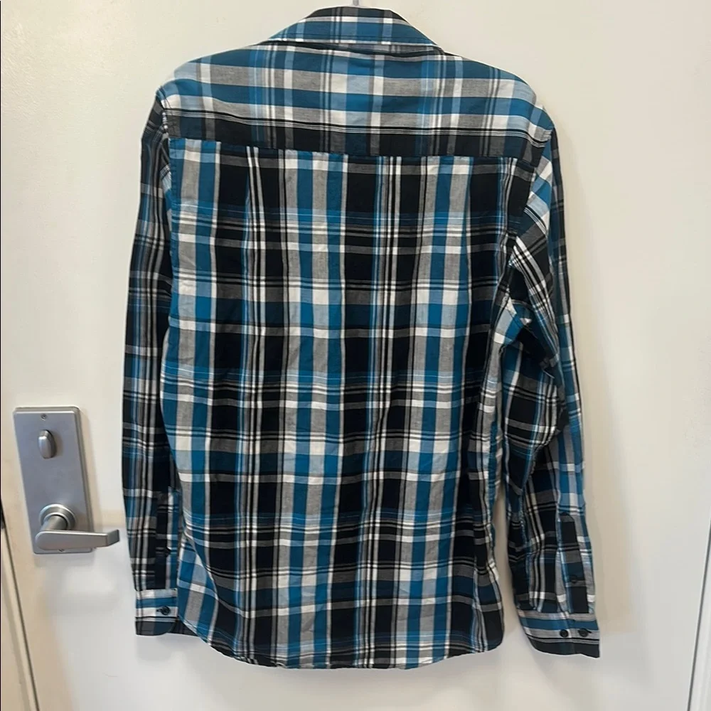 Airwalk Men's Blue Plaid Shirt - Picture 3 of 3